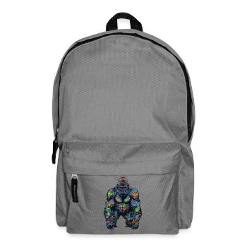 Graffiti Gorilla - Backpack - elephant grey - Front
