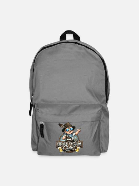JGA Männer Shirt Polterabend Junggesellenabschied - Rucksack - Mittelgrau