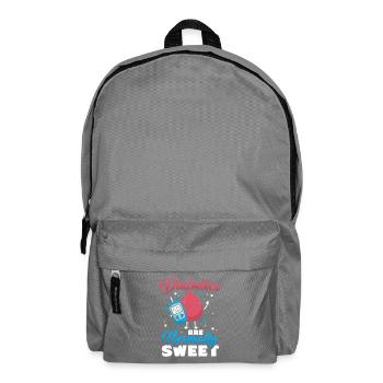 Diabetes Typ 1 Diabetiker - Rucksack - Mittelgrau - Vorne