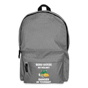 Humour j'ai mon permis de conduire - Sac à dos - gris éléphant - Devant