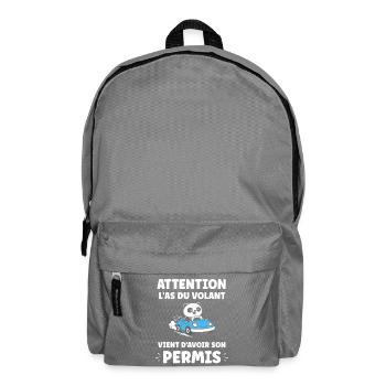 Driver's license humor - Backpack - elephant grey - Front