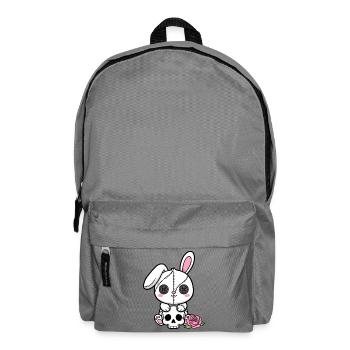 Goth Bunny Horror Rabbit Gothic Gruselig Gruselig - Rucksack - Mittelgrau - Vorne