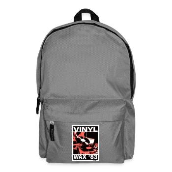Vinyl Wax 83 DJ Turntable Plattenspieler Poster - Rucksack - Mittelgrau - Vorne