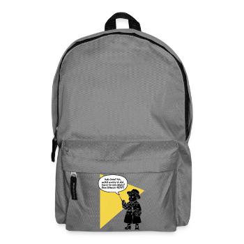 Bonjour oncle - tu décroches ? Ta sœur est drôle et agaçante - Sac à dos - gris éléphant - Devant