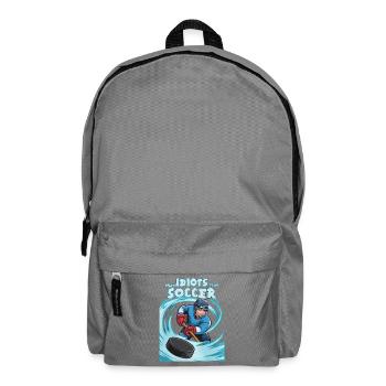 Eishockey Humor, besser als Fußball - Rucksack - Mittelgrau - Vorne