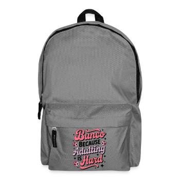 Bunco Sayings Dice Game Funny Bunco Gift - Backpack - elephant grey - Front