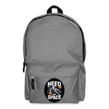 Need My Space: Astronaut Design - Backpack - elephant grey - Front