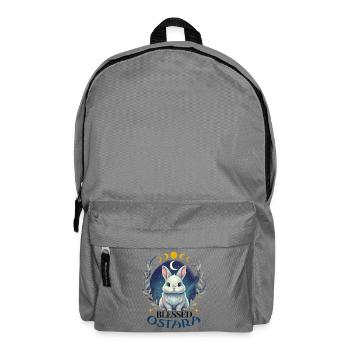 Happy Easter Ostara Rabbit Pagan - Backpack - elephant grey - Front