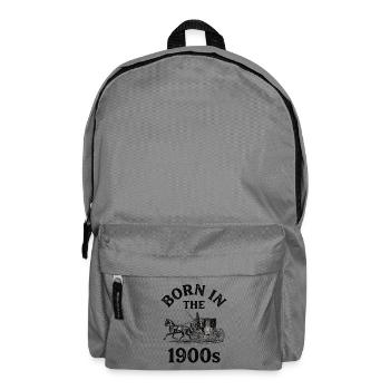 1900er Vintage Shirt für Nostalgie Fans - Rucksack - Mittelgrau - Vorne