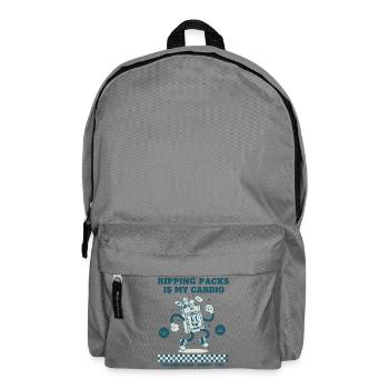 Ripping Packs Is My Cardio Trading Card Collector - Backpack - elephant grey - Front