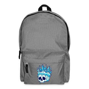 Winter Crystal Skull - Backpack - elephant grey - Front