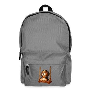 Balançoire de terrain de jeux de jeux animés Grumpy Beagle - Sac à dos - gris éléphant - Devant