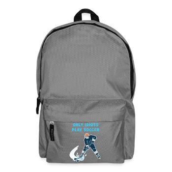 Eishockey: Nur Narren spielen Fußball! - Backpack - elephant grey - Front