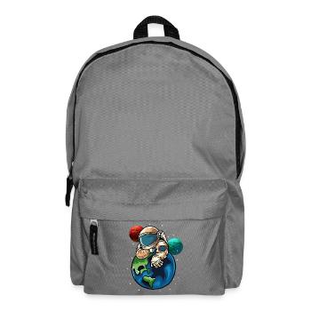 Astronaut umarmt Erde - Rucksack - Mittelgrau - Vorne