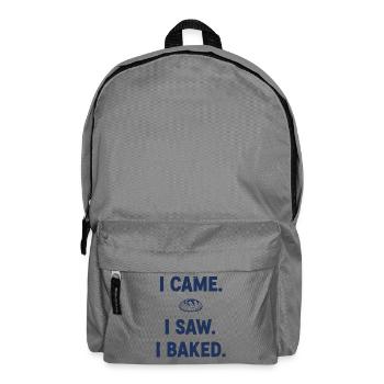I Came I Saw I Baked Sourdough Bread Baking - Backpack - elephant grey - Front