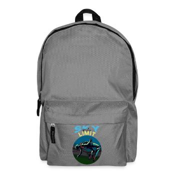 Hochsprung: Sky is the Limit! - Rucksack - Mittelgrau - Vorne