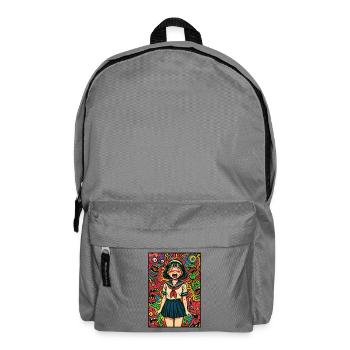 Monster Night Sailor Girl - Backpack - elephant grey - Front