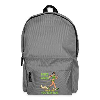 Marche (Compétition) : Plus rapide que tu ne peux courir ! - Sac à dos - gris éléphant - Devant