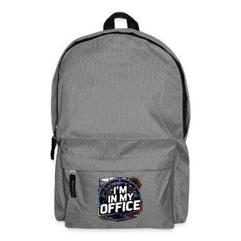 Je suis dans mon bureau - Sac à dos - gris éléphant - Devant