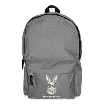 Everybunny Relax Funny Bunny with Sunglasses - Backpack - elephant grey - Front