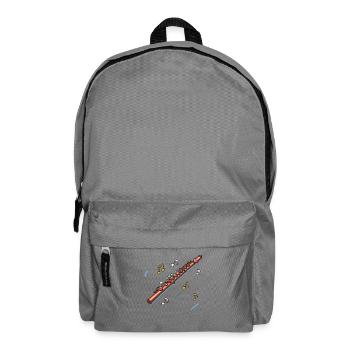 Sketch de flûte - Sac à dos - gris éléphant - Devant