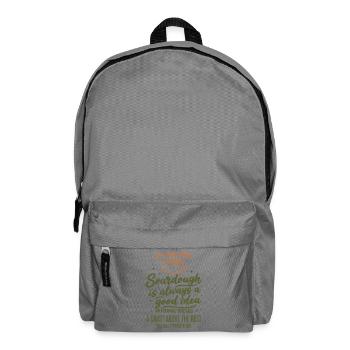 Sourdough Bread Baking Baker Sourdough Starter - Backpack - elephant grey - Front