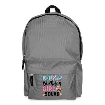 K-Pop Birthday Girl Squad - Rucksack - Mittelgrau - Vorne