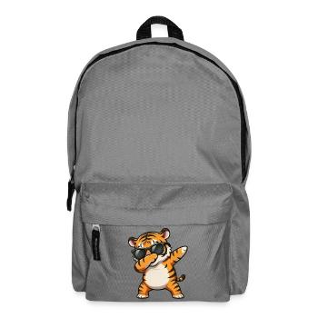 Dabbing Tiger - Rucksack - Mittelgrau - Vorne