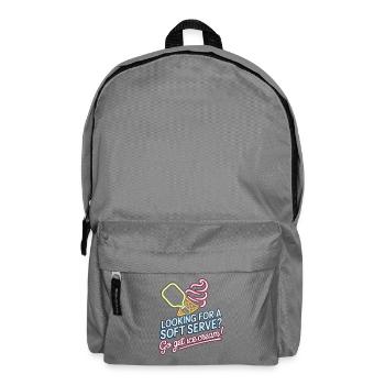 Pickleball Spieler Looking For Soft Serve Dinking - Rucksack - Mittelgrau - Vorne