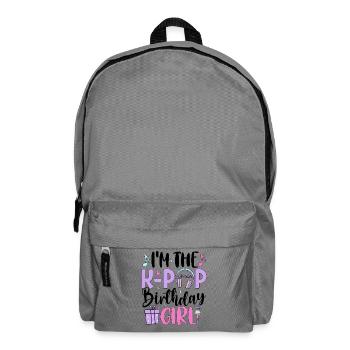 I'm The K Pop Birthday Girl - Backpack - elephant grey - Front