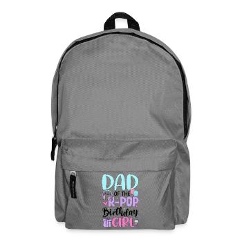 Dad Of The K Pop Birthday Girl - Backpack - elephant grey - Front