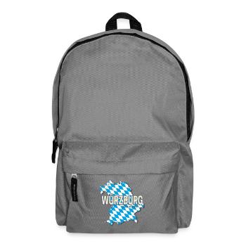 Würzburg Stadt Bayern Deutschland Retro Landkarte - Rucksack - Mittelgrau - Vorne