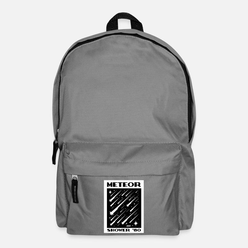 Meteor Shower 80s Retro Print - Backpack - elephant grey