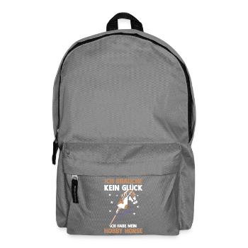 Steckenpferd Hobbyhorse Hobby Horsing - Rucksack - Mittelgrau - Vorne