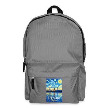 Teesside Neon Bridge England - Backpack - elephant grey - Front