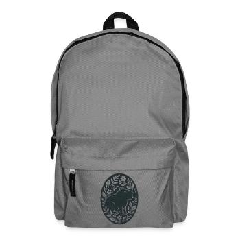 Capybara | Art populaire de la forêt de fleurs - Sac à dos - gris éléphant - Devant