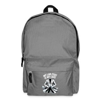  Mein Laborkittel Ist Mein Umhang Wissenschaft - Rucksack - Mittelgrau - Vorne