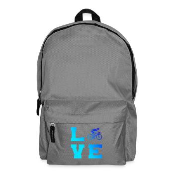 Geschenkidee für einen Roadbike mit Roadbike - Rucksack - Mittelgrau - Vorne