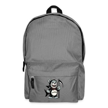 Ours souriant avec la faux - Sac à dos - gris éléphant - Devant