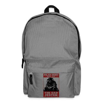 Ironie polonaise Stańczyk le bouffon triste - Sac à dos - gris éléphant - Devant