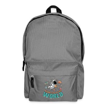 Reading Books Is Out Of This World - Backpack - elephant grey - Front