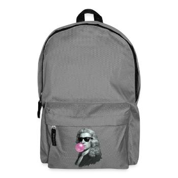 Isaac Newton mit Kaugummi und Sonnenbrille - Rucksack - Mittelgrau - Vorne