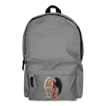  Engel Und Dämon Frau Helle Und Dunkle Flügel - Rucksack - Mittelgrau - Vorne