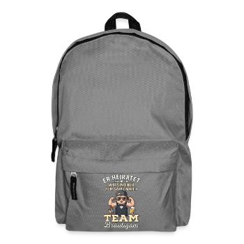 Junggesellenabschied T-Shirt Männer JGA poltern - Rucksack - Mittelgrau - Vorne