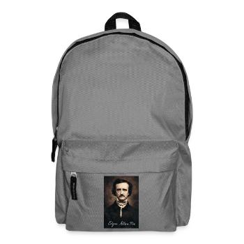 Portrait d’Edgar Allan Poe - Sac à dos - gris éléphant - Devant