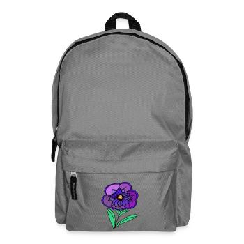 Funny Cute Flower Kawaii Kids - Backpack - elephant grey - Front