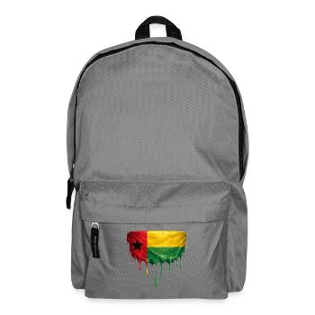 GuineaBissau Paint Drop Flag - Backpack - elephant grey - Front