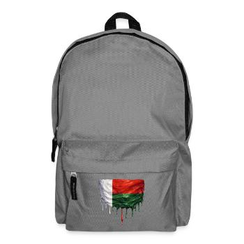 Madagascar Flag in Drop Art - Backpack - elephant grey - Front