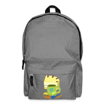 Cake, Cake, Coffee, Coffee Mug, Birthday - Backpack - elephant grey - Front