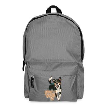 Happiness Is A Wagging Tail Dog Design - Backpack - elephant grey - Front